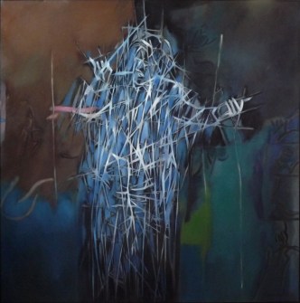 Blue maestro huile sur toile 12 x 120 2012