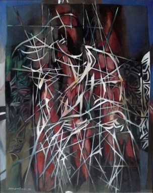 Femme assise huile sur toile 81 x 65 2010