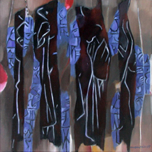 Forest 2       huile sur toile   40 X 40  2007