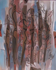 Forest 8      huile sur toile   61 X 50  2008