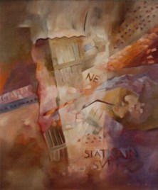 1983   -   Garage, ne pas stationner SVP  Huile sur toile   65 X 54