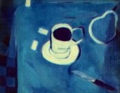 1976 - La tasse à café Huile sur toile 19 X 24