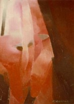 1974 - Le baiser Huile sur toile 33 X 24