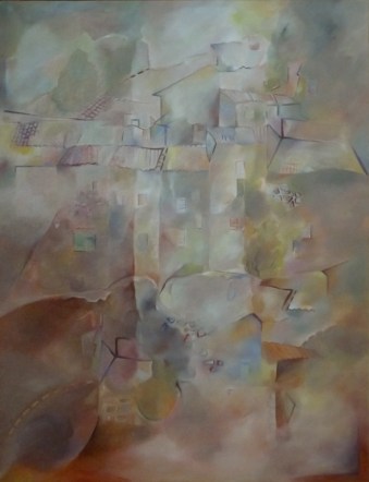 1983   -   Paysage à Cotignac  Huile sur toile   116 X 89